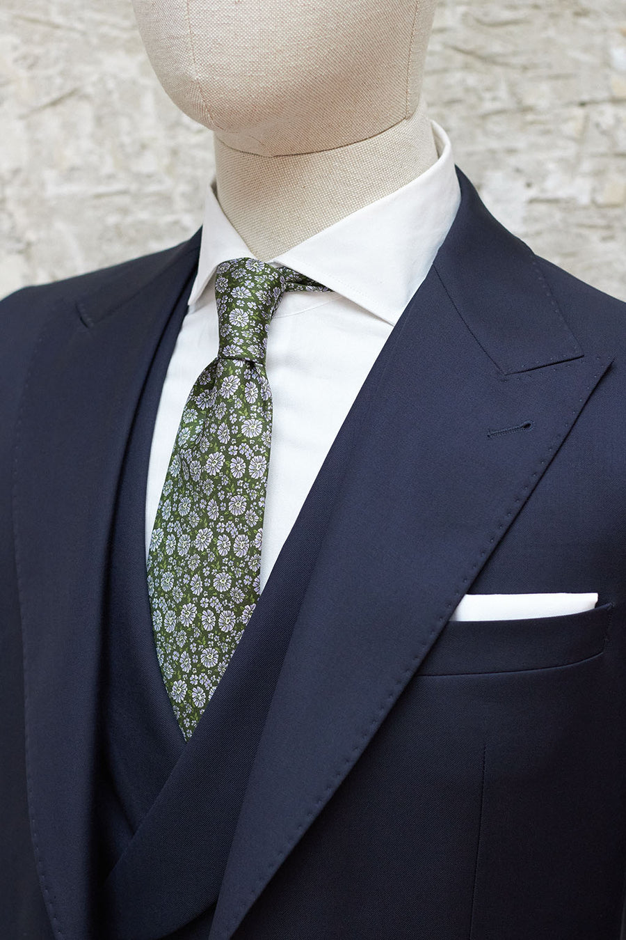 Vitale Navy Blue 3-Piece RTW Suit / Generic