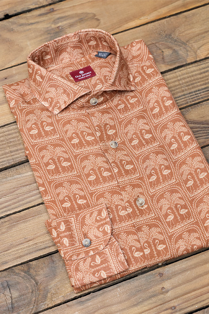 Aloha Tile Linen Shirt
