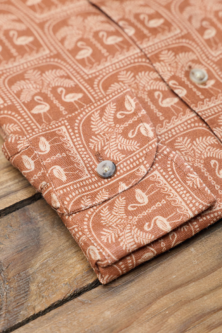 Aloha Tile Linen Shirt