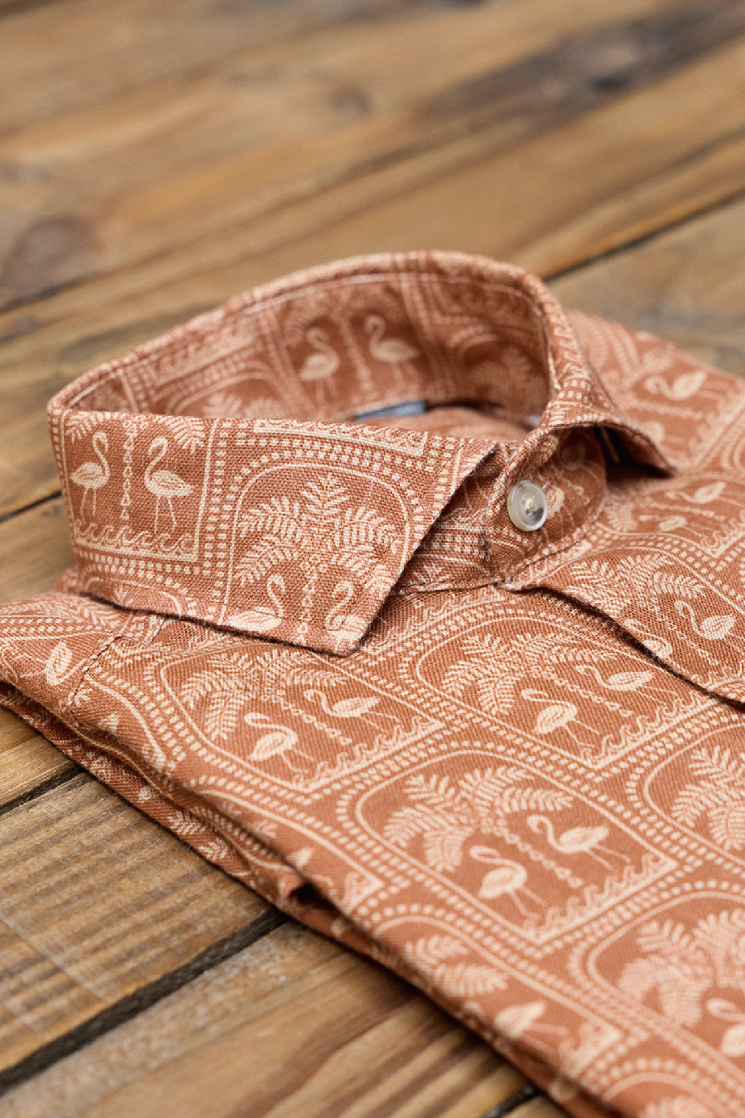 Aloha Tile Linen Shirt
