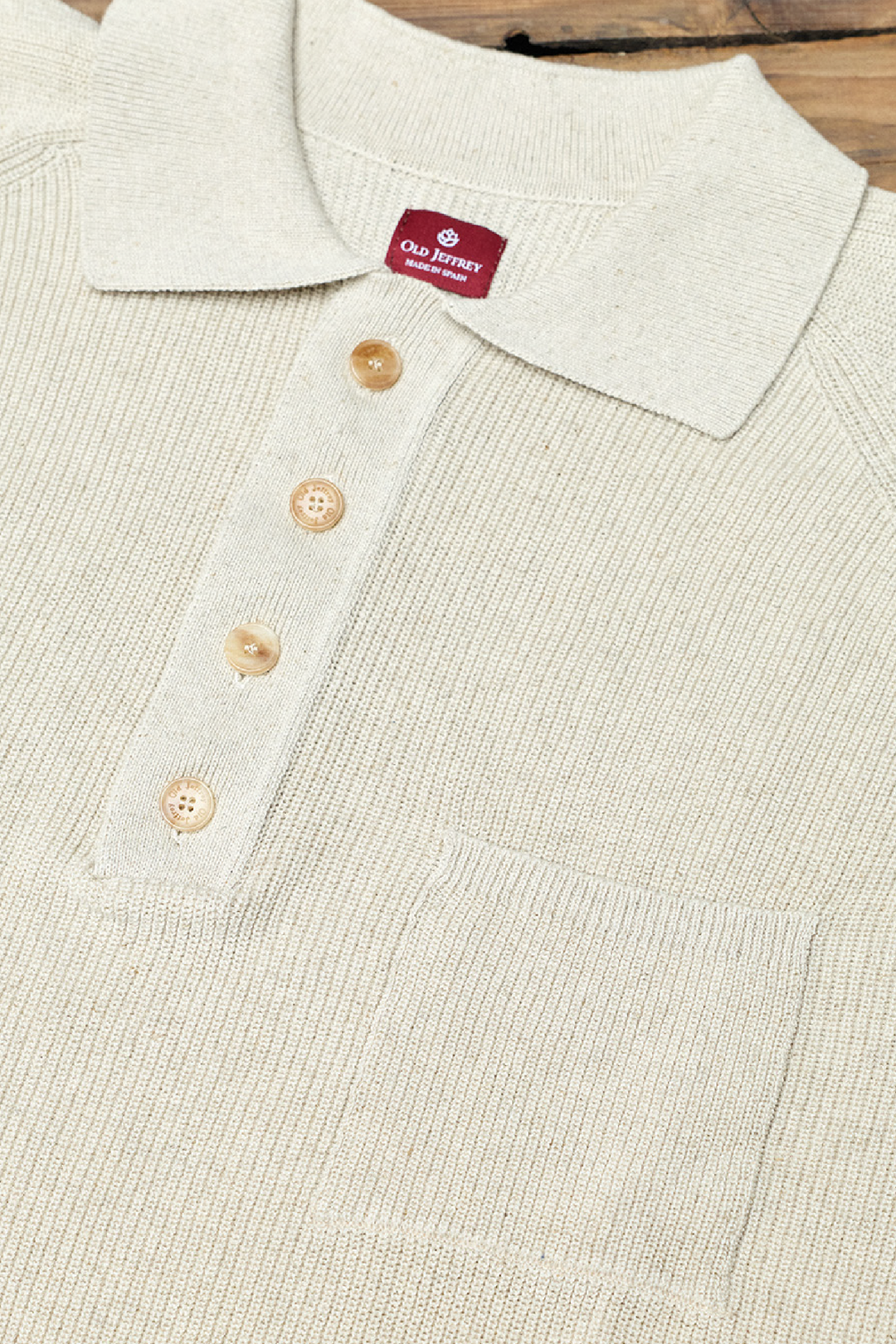 Polo Aston Algodón Hueso