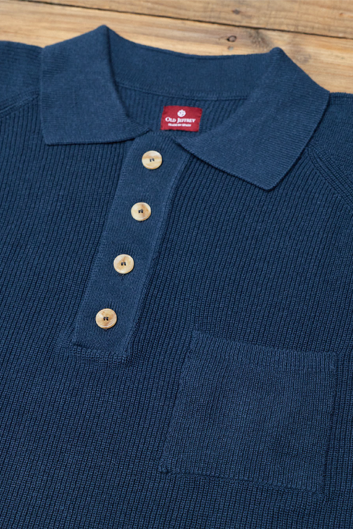 Polo Aston Algodón Azul Marino