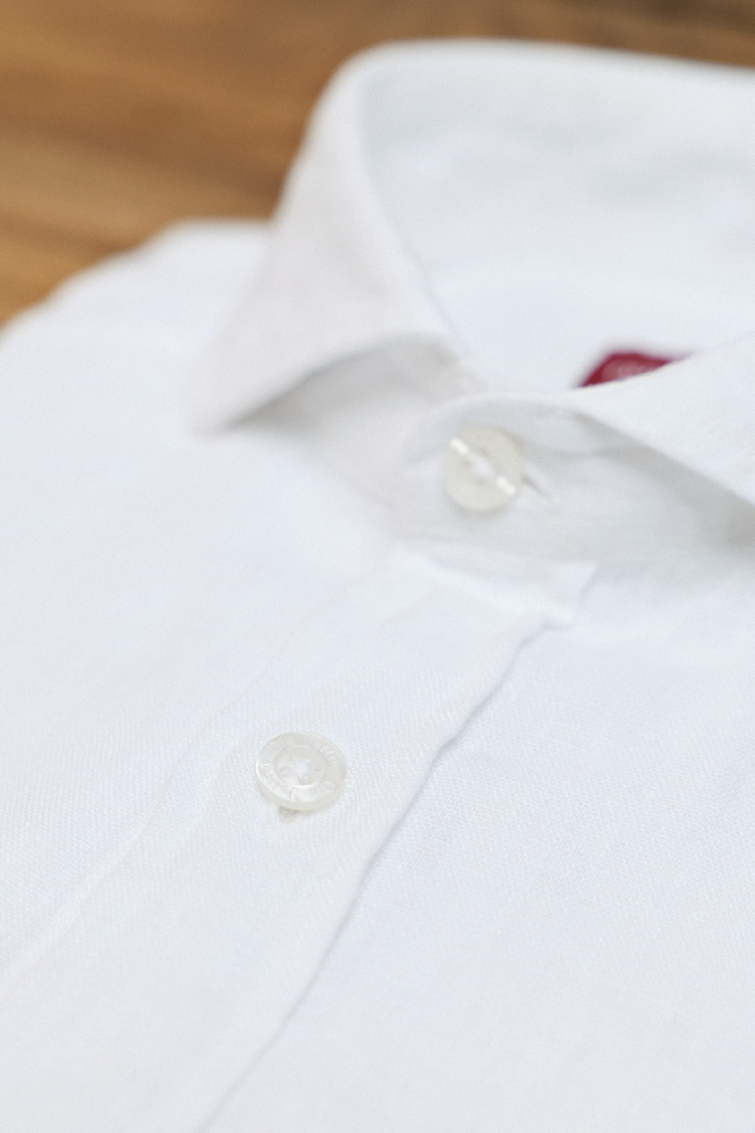 Camisa Clásica 100% Lino Blanco
