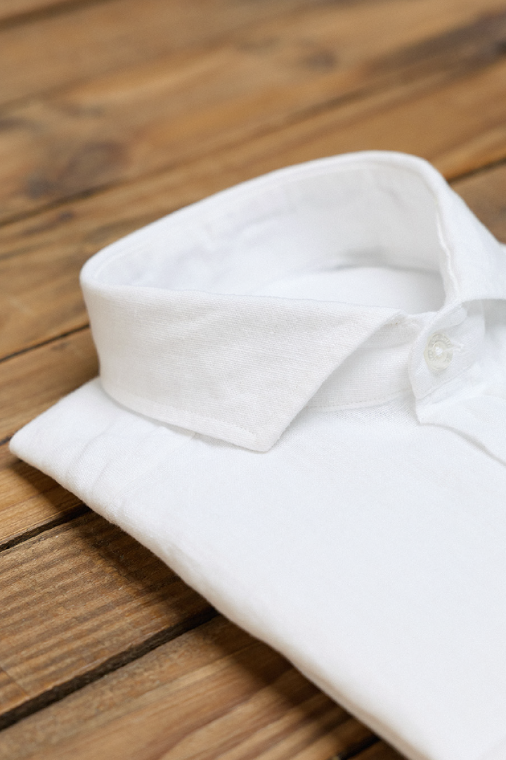 Camisa Clásica 100% Lino Blanco