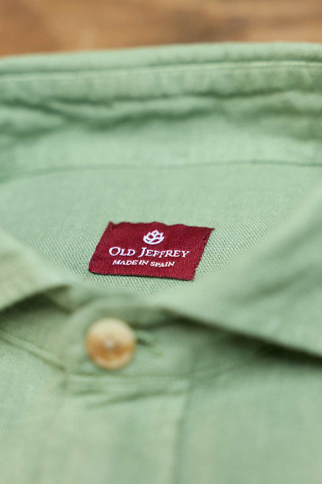Camisa Clásica 100% Lino Verde Salvia