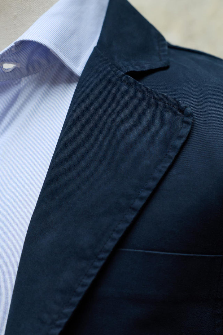 Blazer azul marinho desestruturado 100% algodão