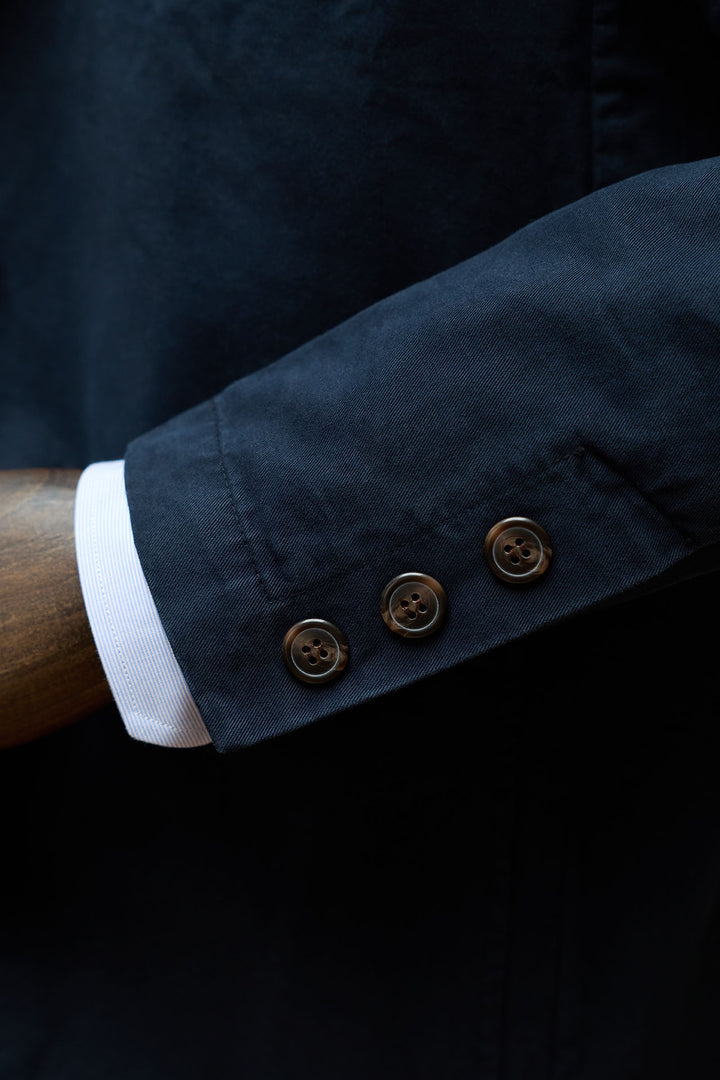 Blazer azul marinho desestruturado 100% algodão