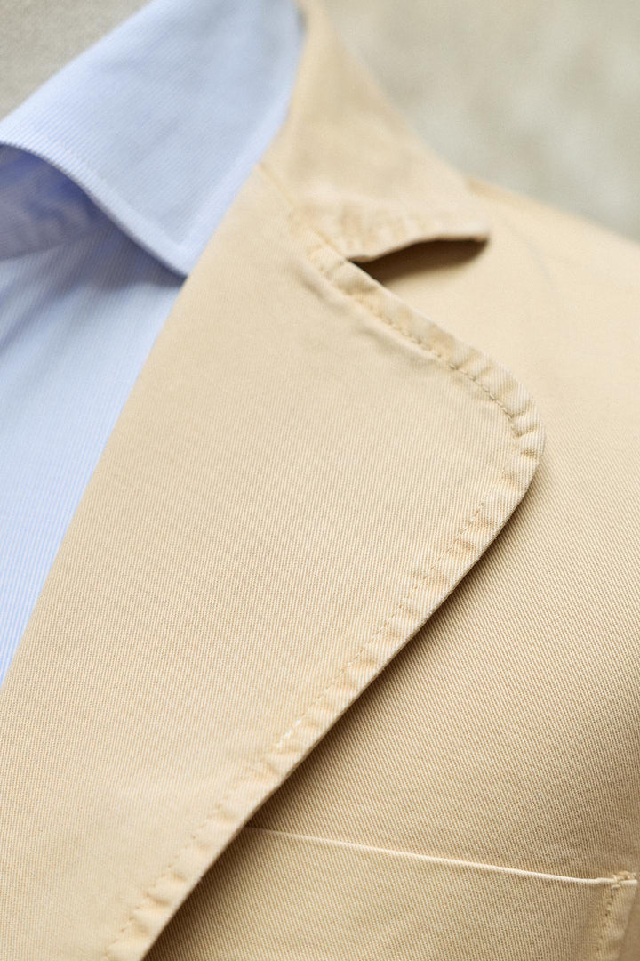 Blazer bege quente desestruturado 100% algodão