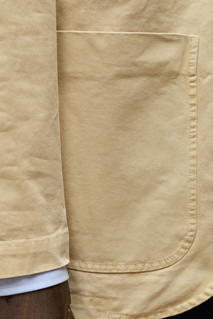 Blazer bege quente desestruturado 100% algodão