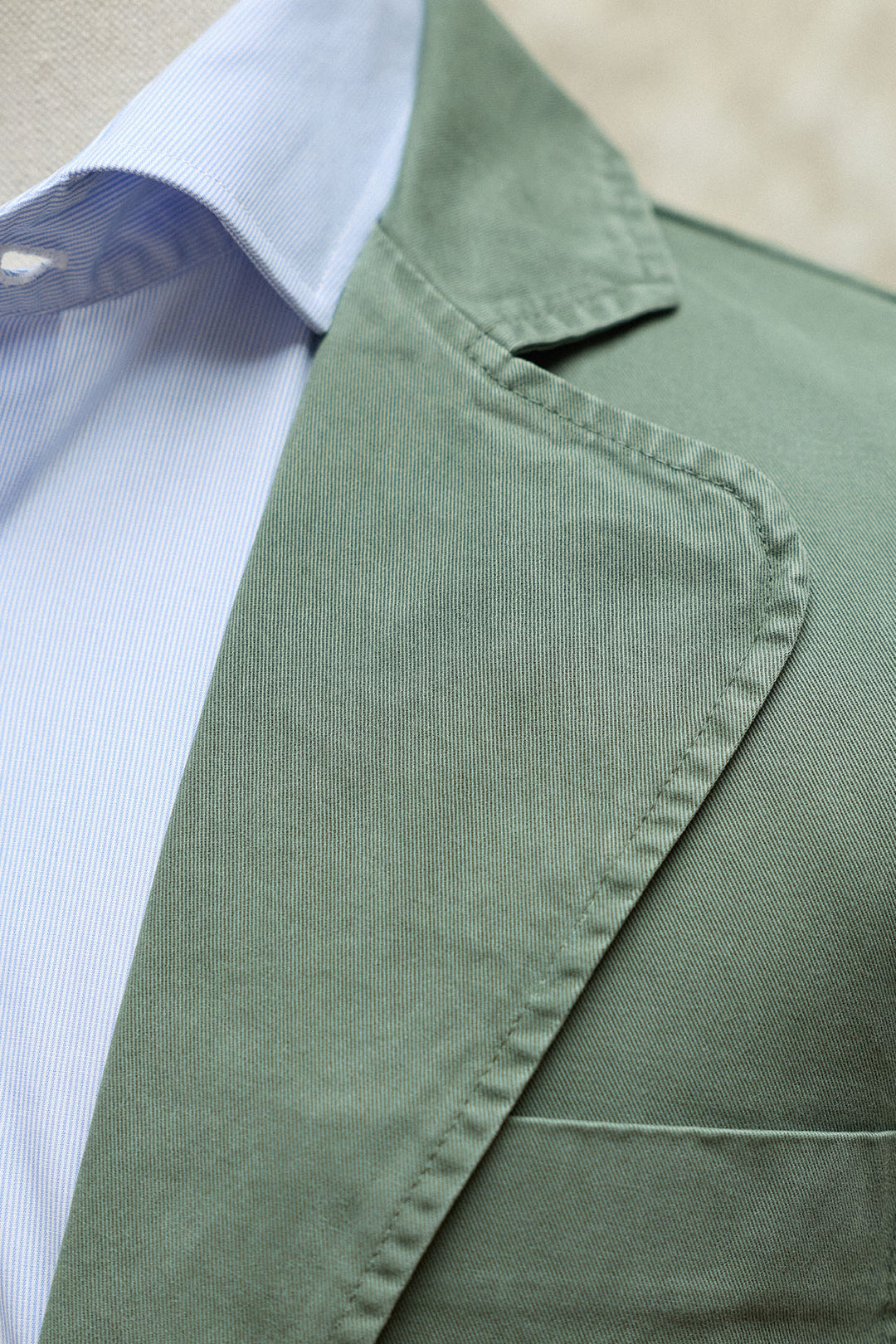 Jaqueta de caça verde desestruturada 100% algodão