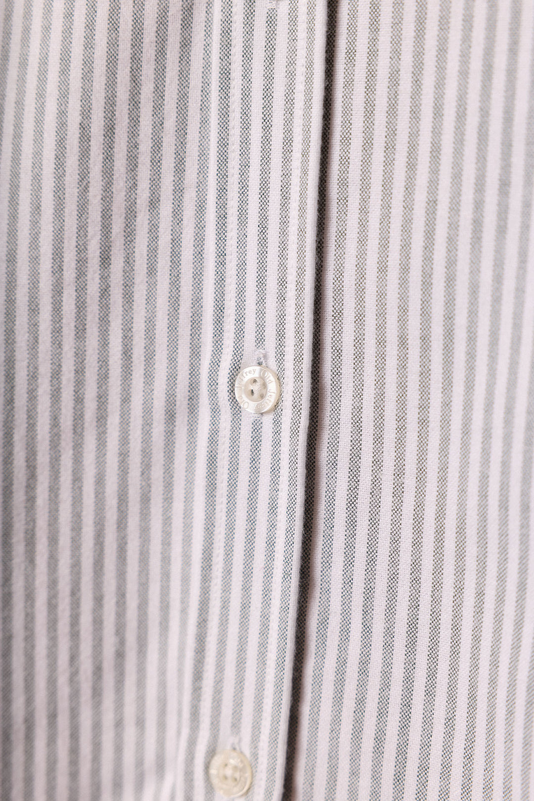 Camisa Algodón Perchado Rayas Verdes