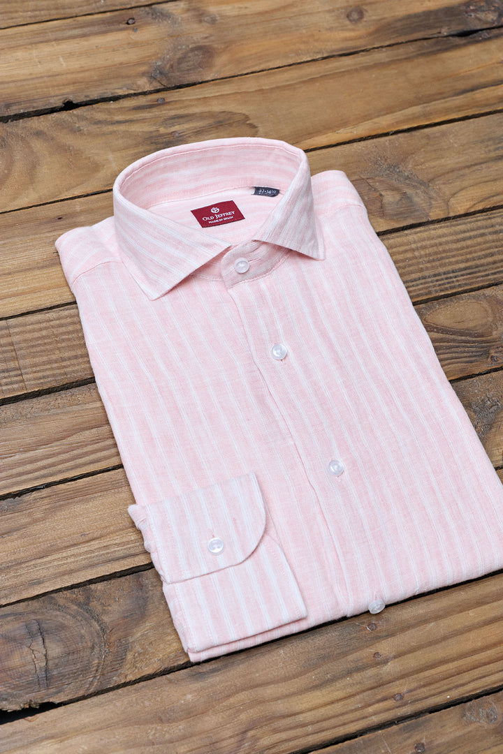 Camisa Amalfi Lino Rosa