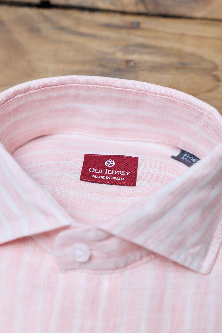 Camisa Amalfi Lino Rosa