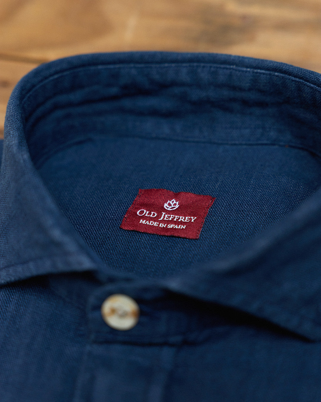 Camisa Clásica 100% Lino Marino