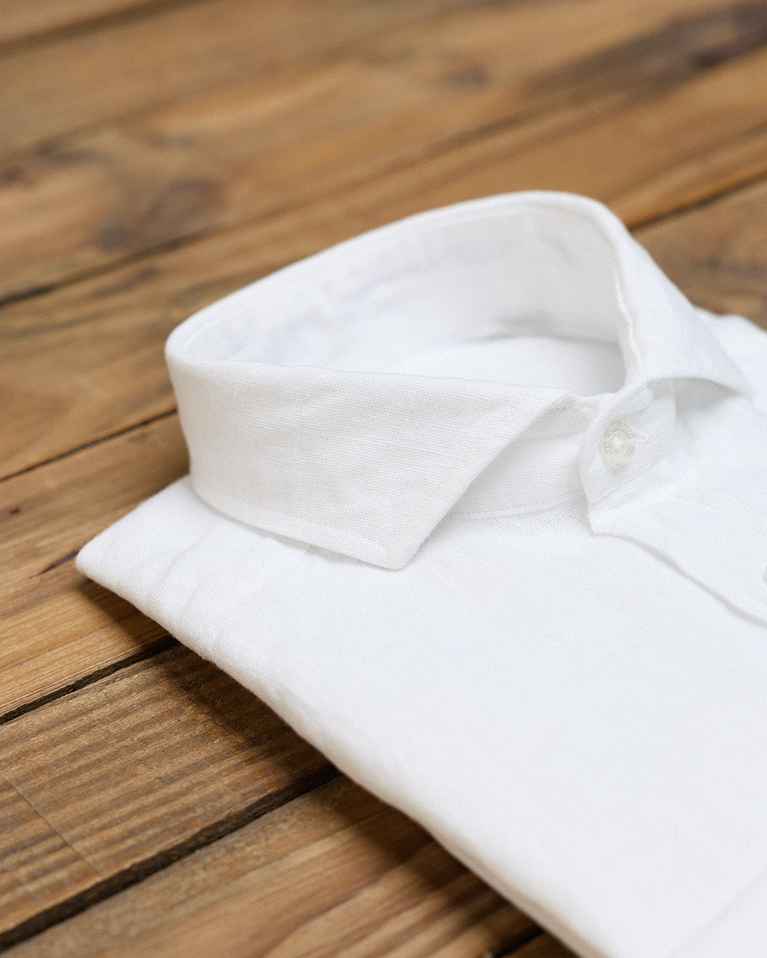 Camisa Clásica 100% Lino Blanco