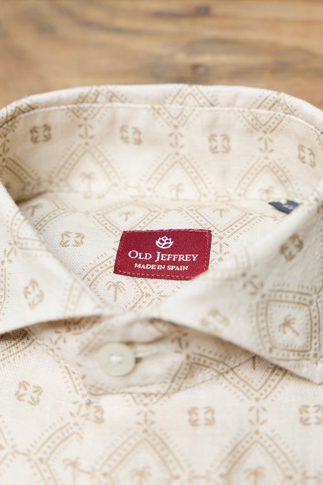 Camisa Lino Palm Blanca