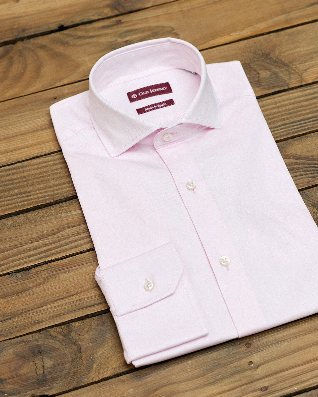 Camisa Vestir Rosa Lisa