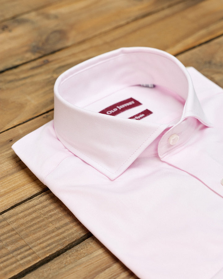 Camisa Vestir Rosa Lisa