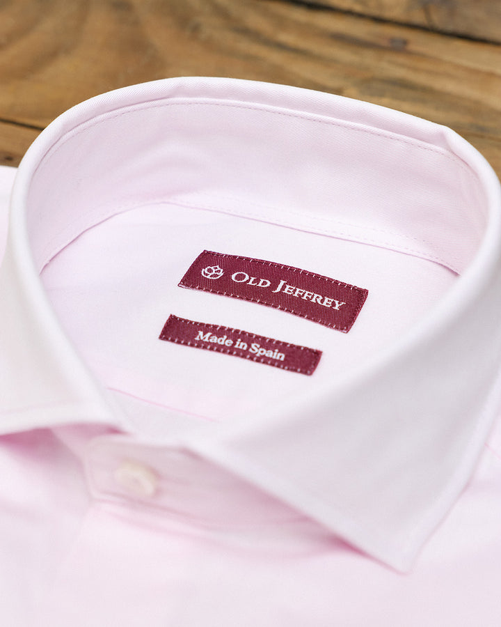 Camisa Vestir Rosa Lisa