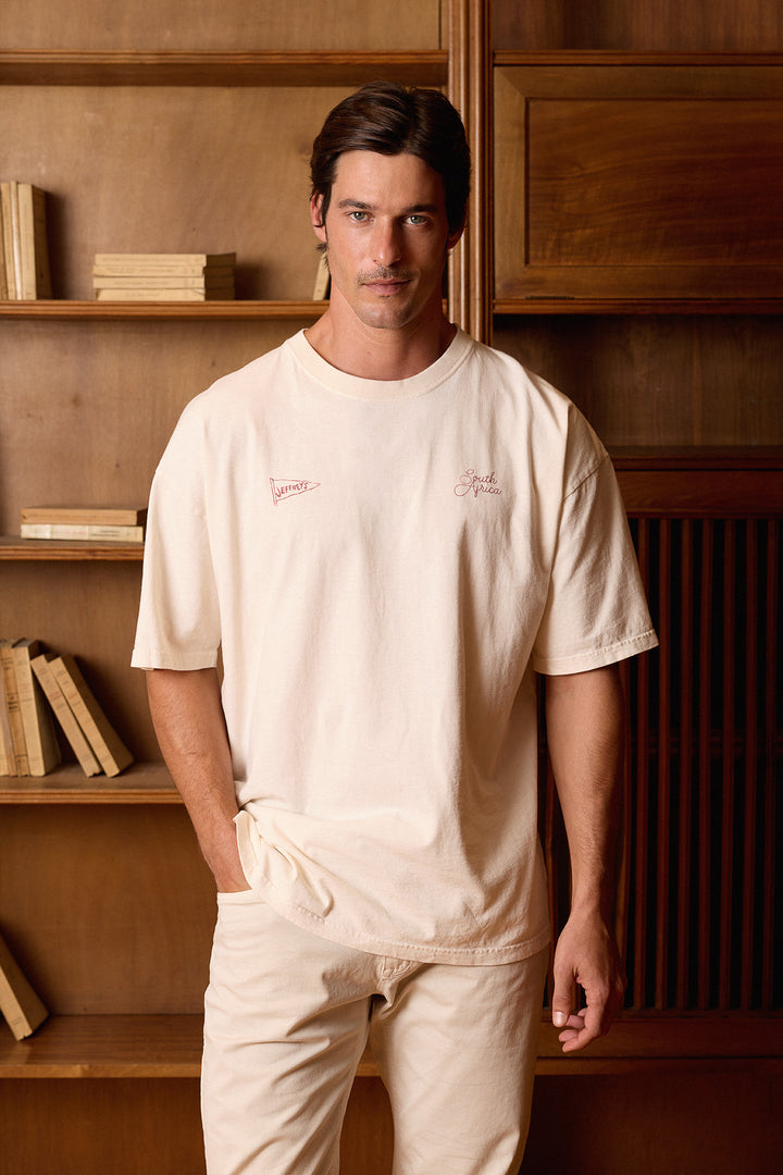 Camiseta Jeffreys House Blanco Roto