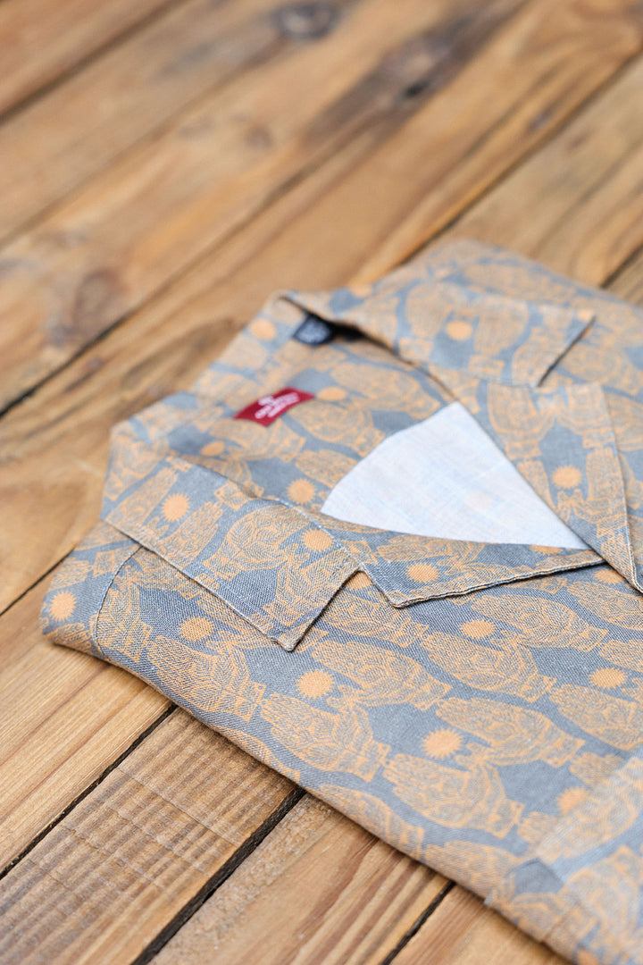 Hawaiana Lino Dore Gris