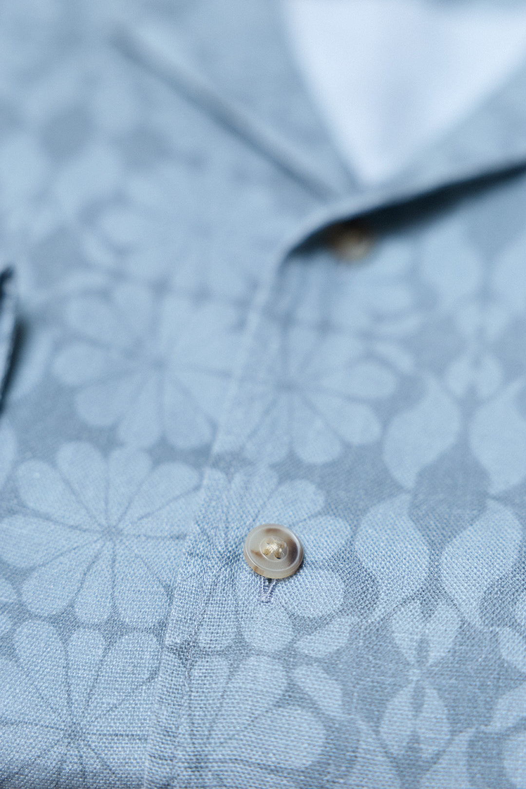 Hawaiian Linen Flowers Blue