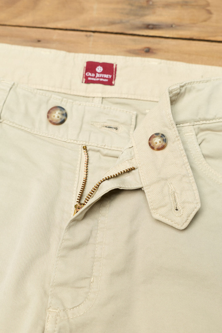 5 Pocket Cotton Trousers Sand