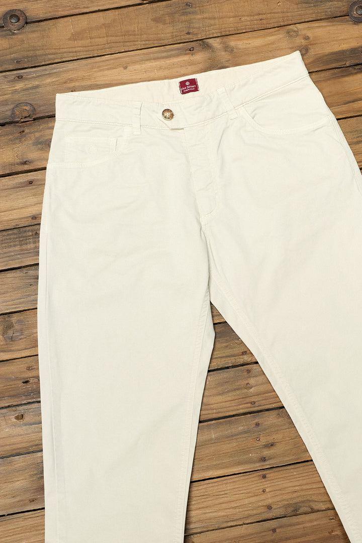 Pantalón 5 Bolsillos Algodón Hielo