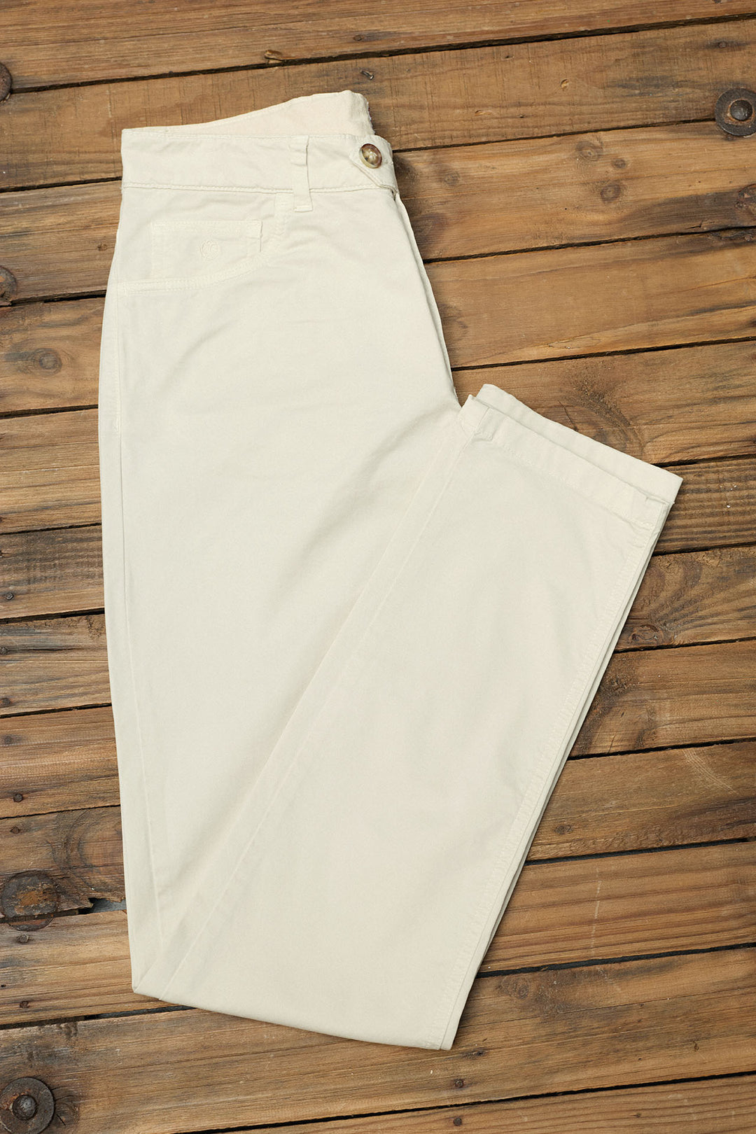 Pantalón 5 Bolsillos Algodón Hielo