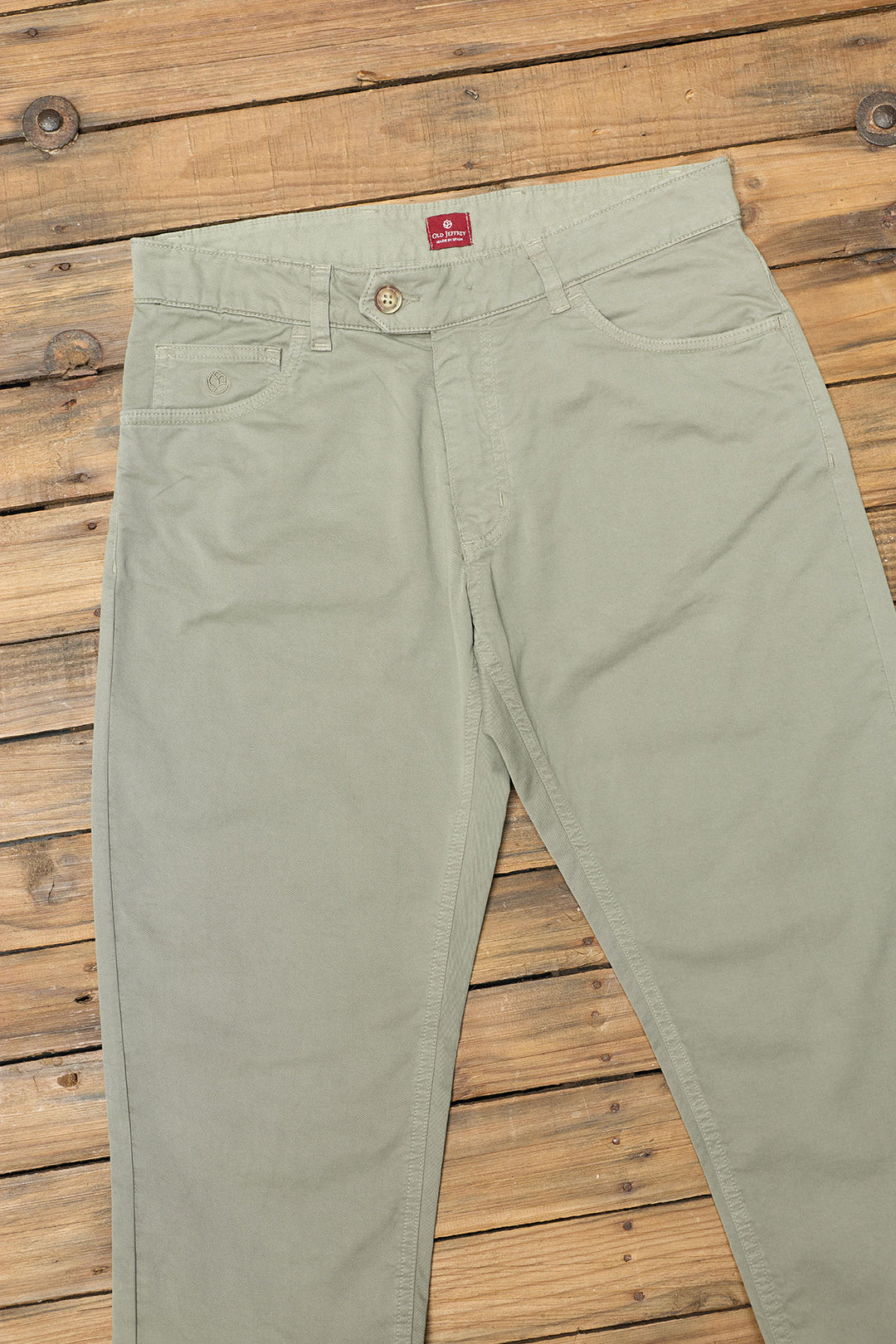 Pantalón 5 Bolsillos Algodón Kaki