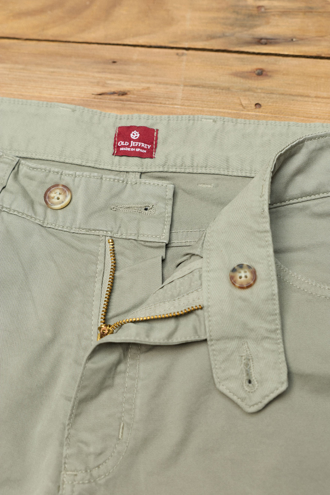Pantalón 5 Bolsillos Algodón Kaki