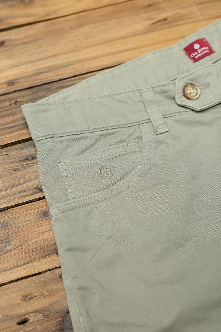 Pantalón 5 Bolsillos Algodón Kaki