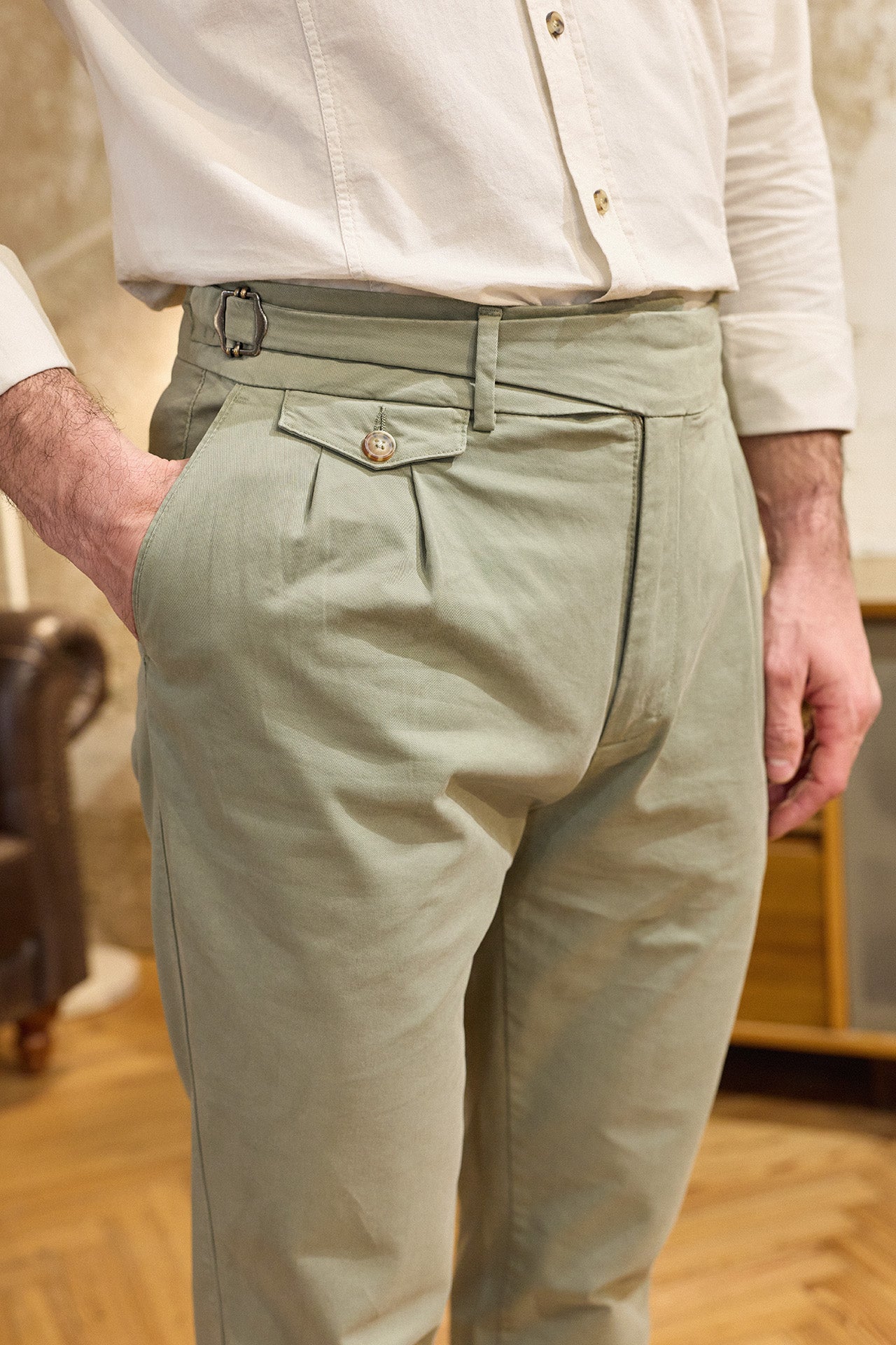 Eucalyptus Cotton Gurkha Trousers – Old Jeffrey