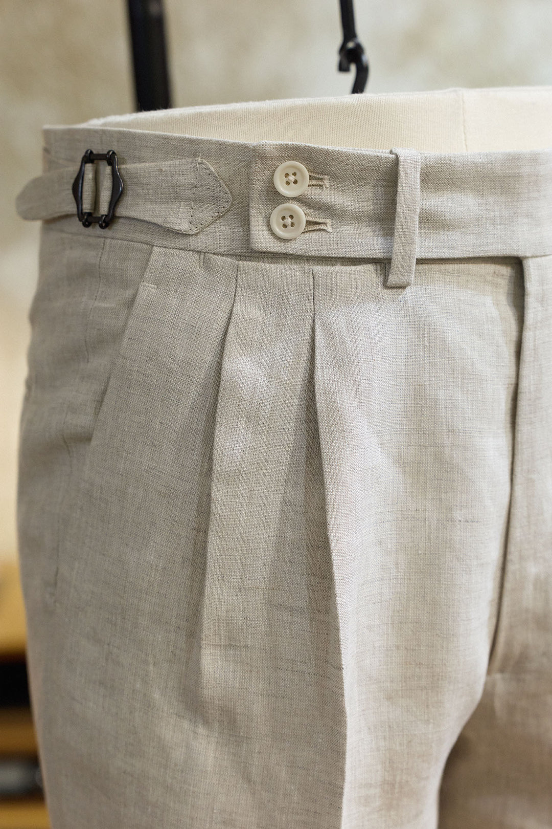 Pantalón Lino Hueso