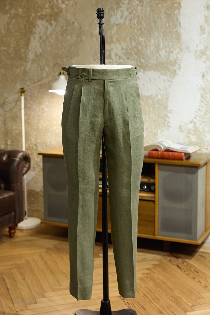 Pantalón Lino Verde