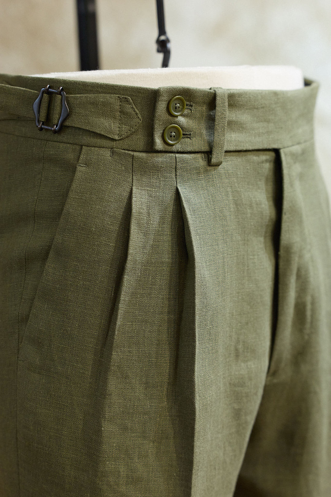 Pantalón Lino Verde
