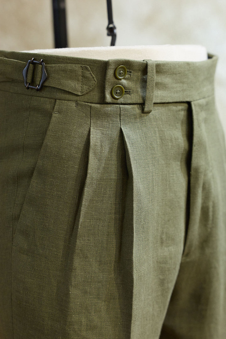 Pantalón Lino Verde