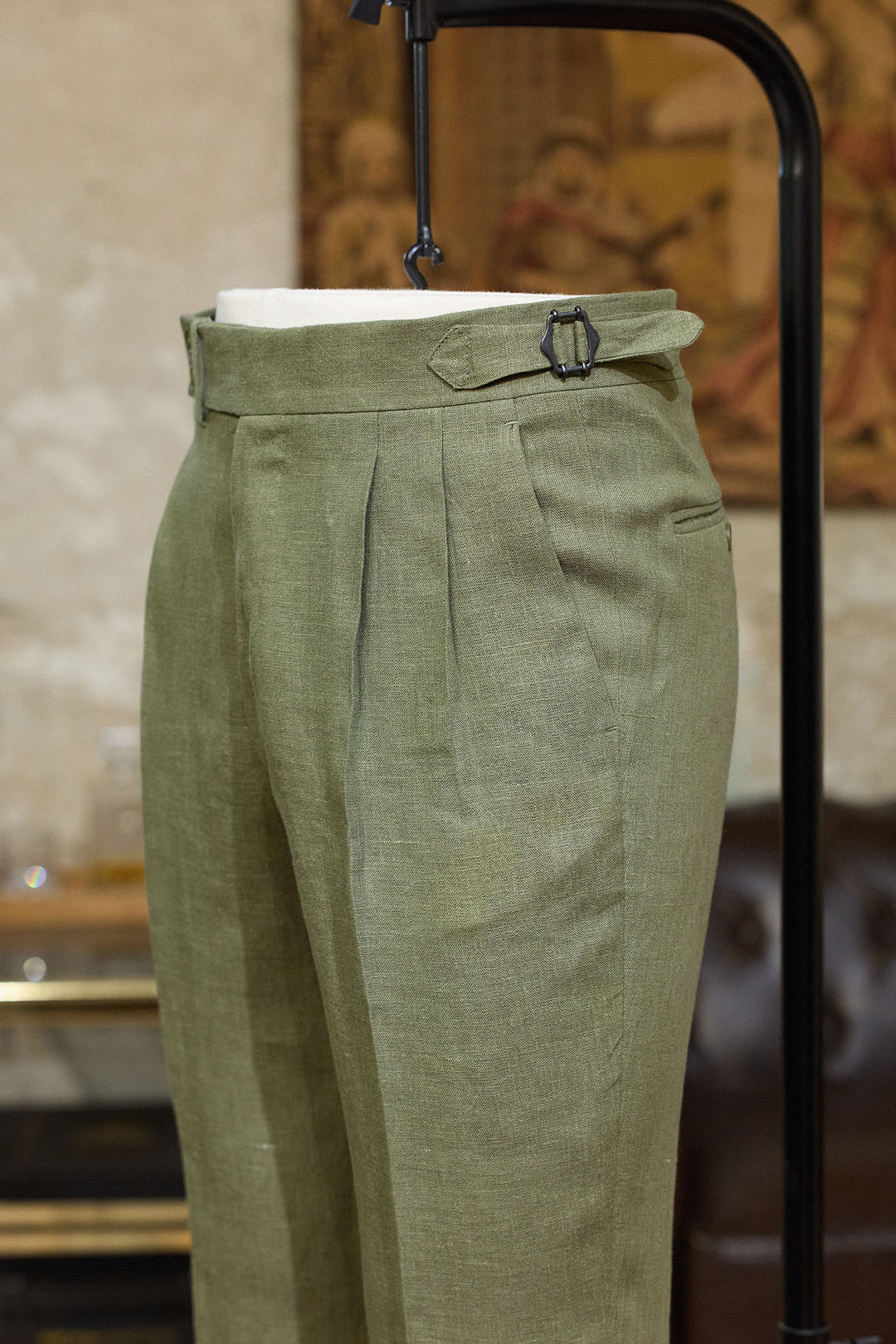Pantalón Lino Verde