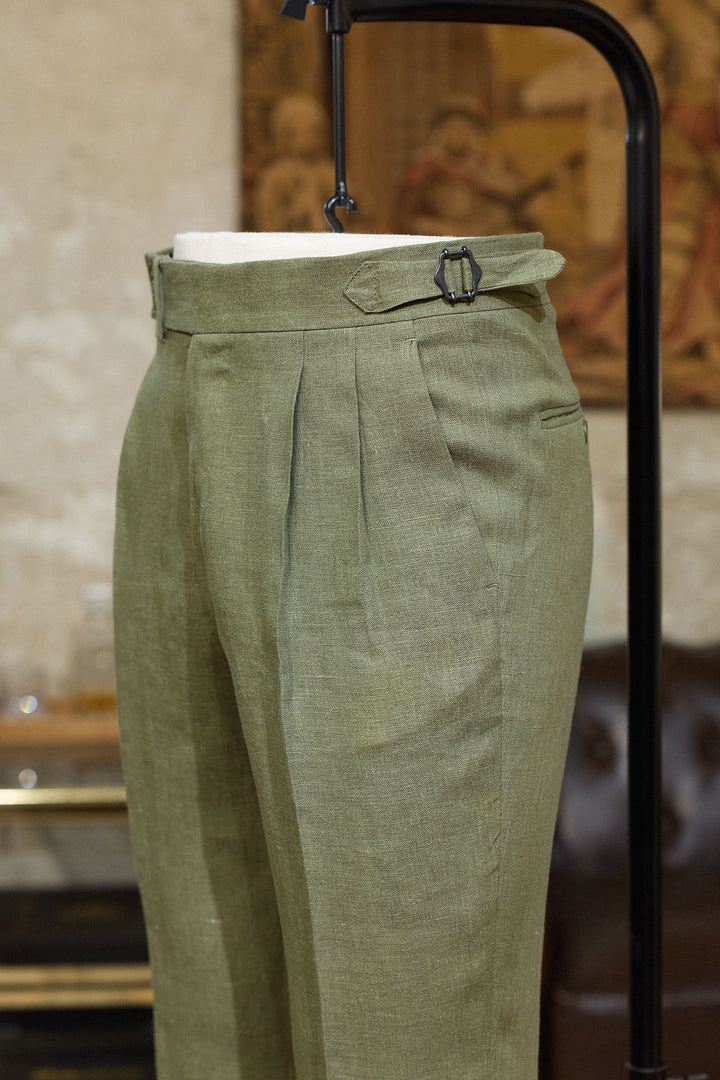 Pantalón Lino Verde