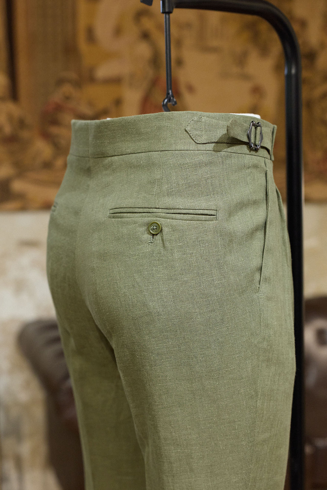 Pantalón Lino Verde