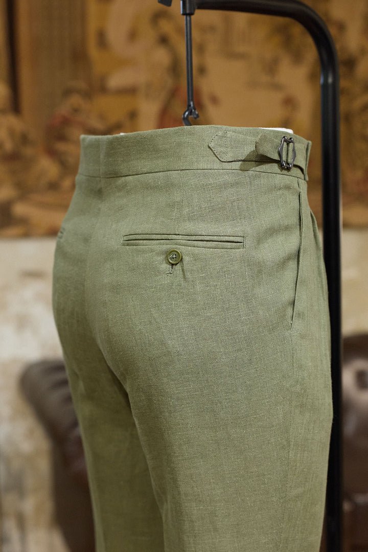 Pantalón Lino Verde