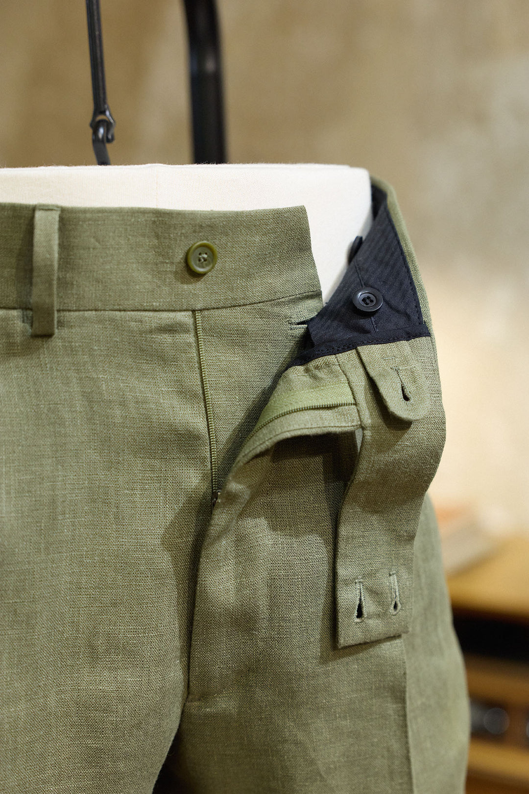 Pantalón Lino Verde
