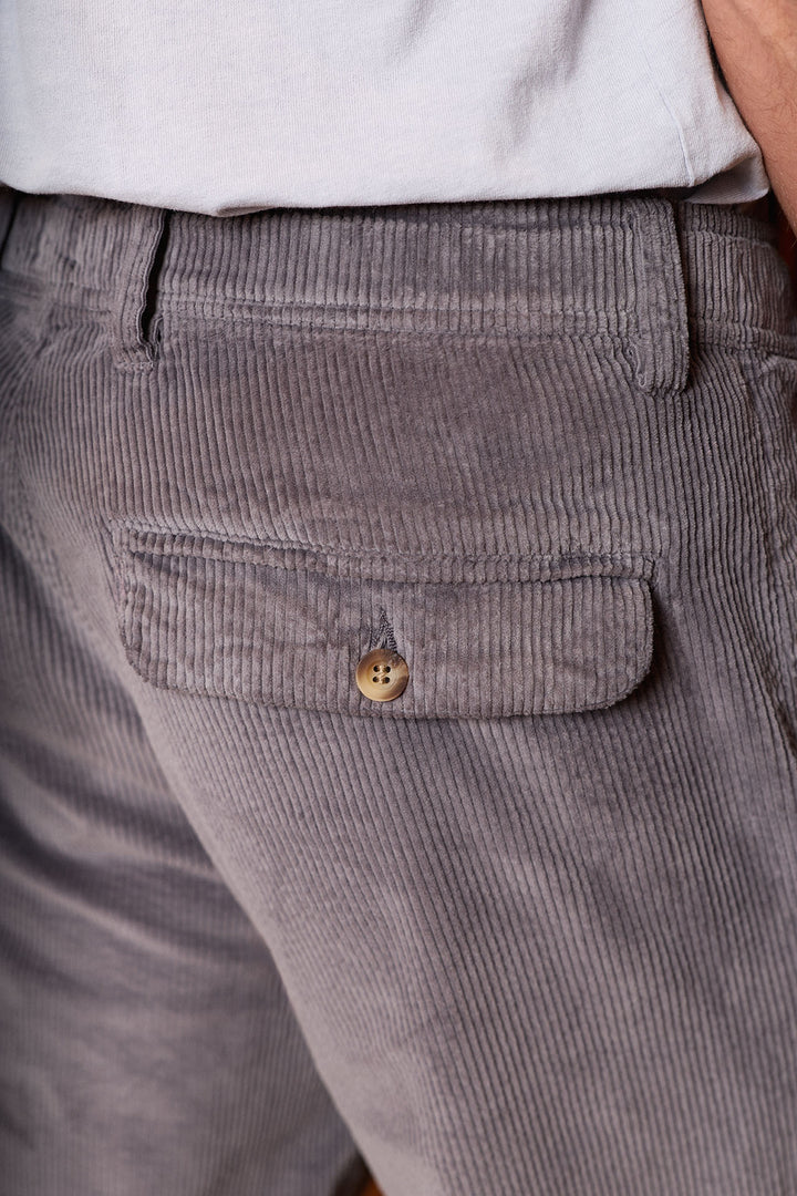 Pantalón Pana Cintura Goma Azul Marino