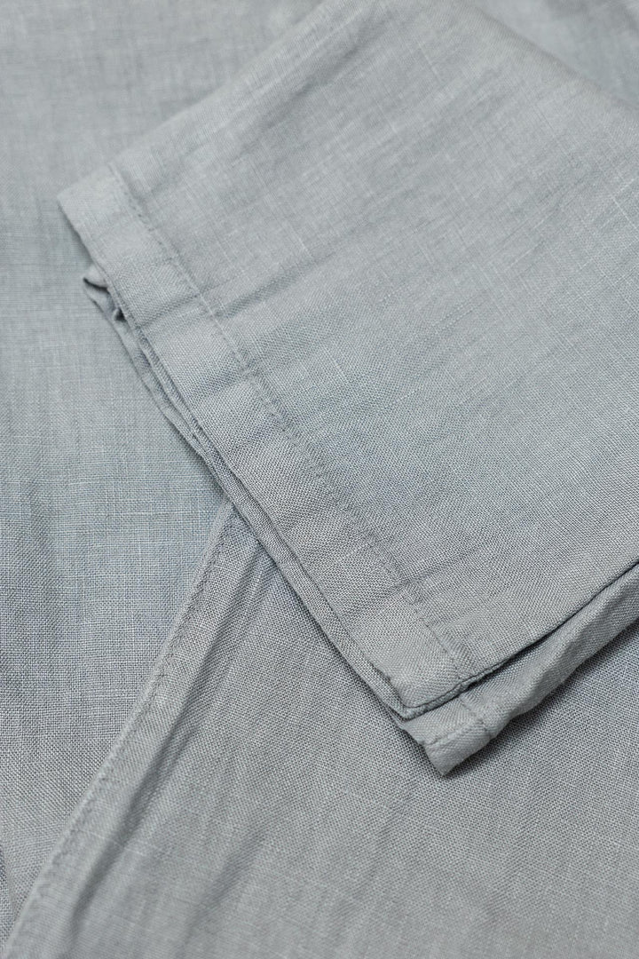 Tailored Trousers in Anthracite Grey Linen