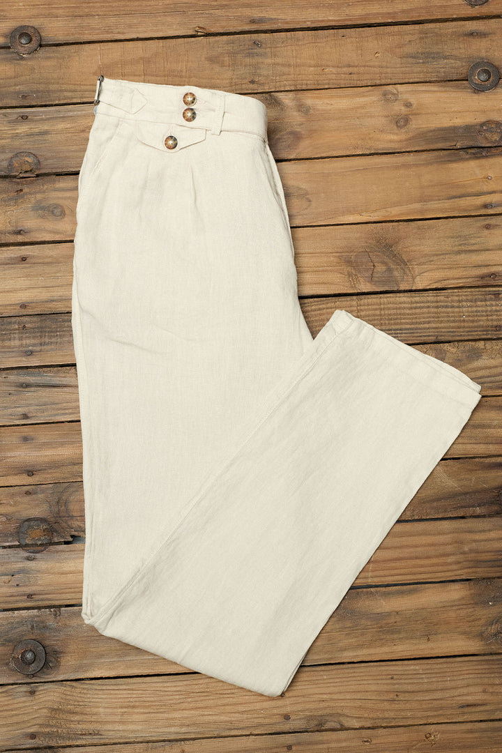 Pantalón Sartorial Lino Hielo
