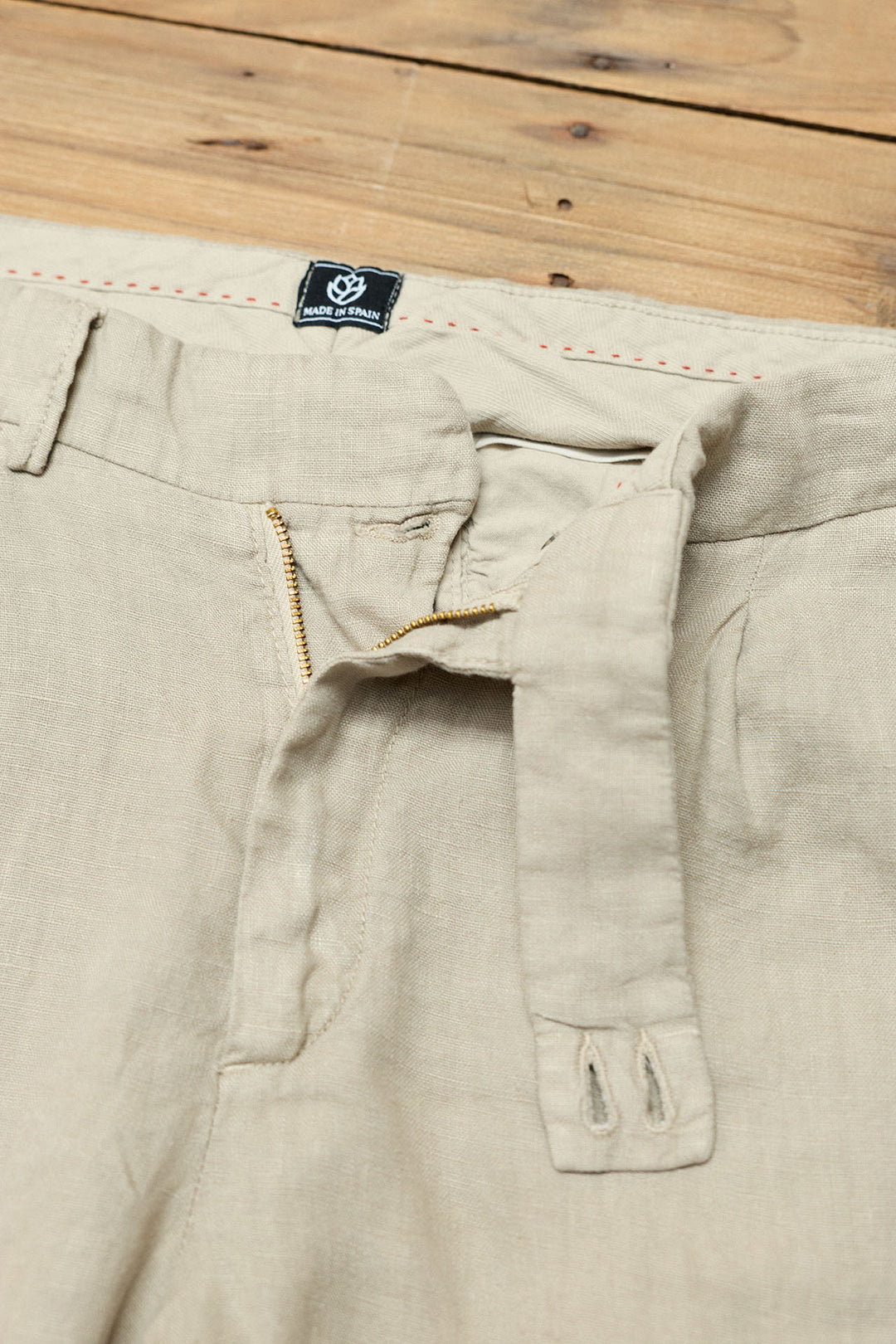 Tailored Trousers in Toasted Linen