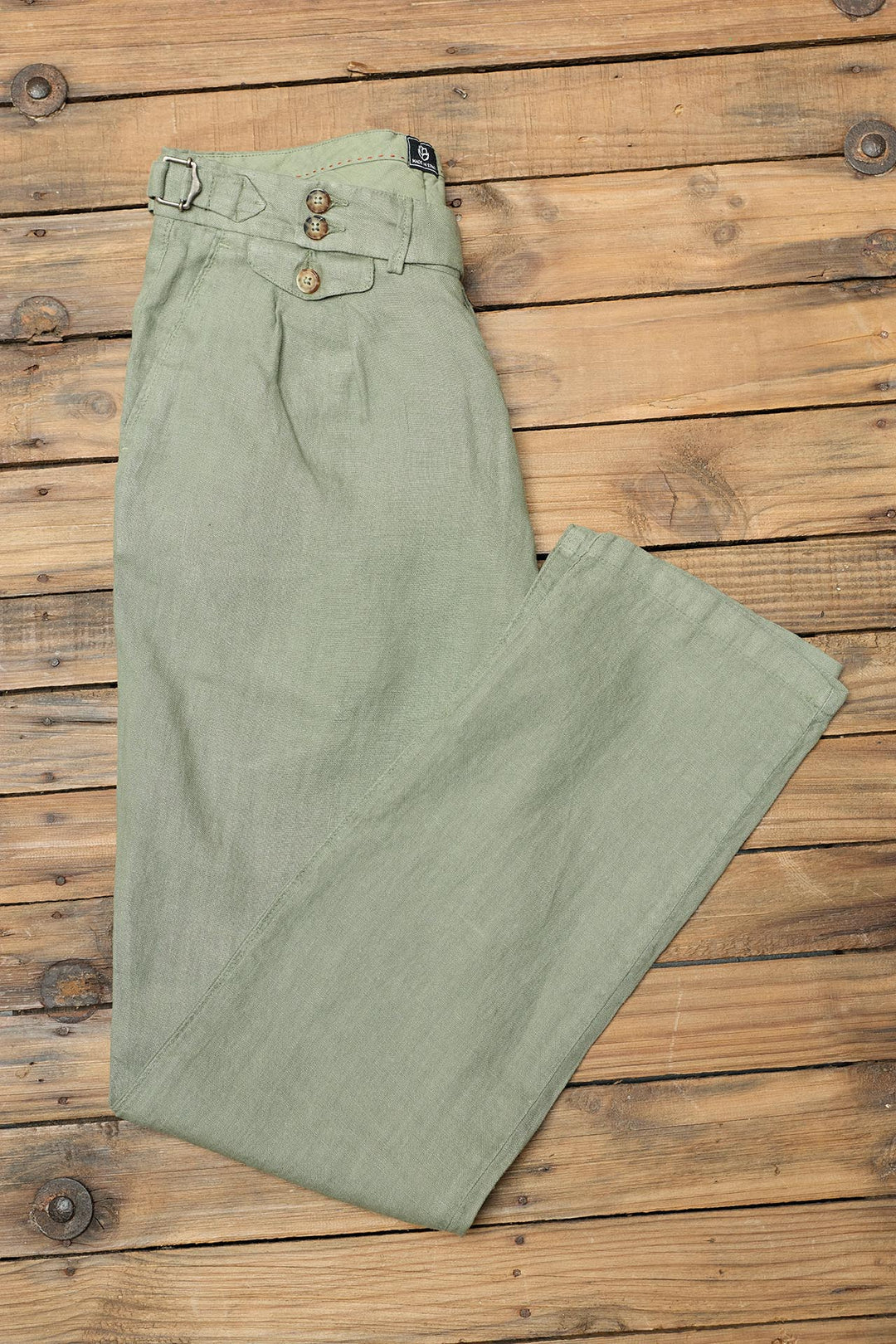 Pantalón Sartorial Lino Verde