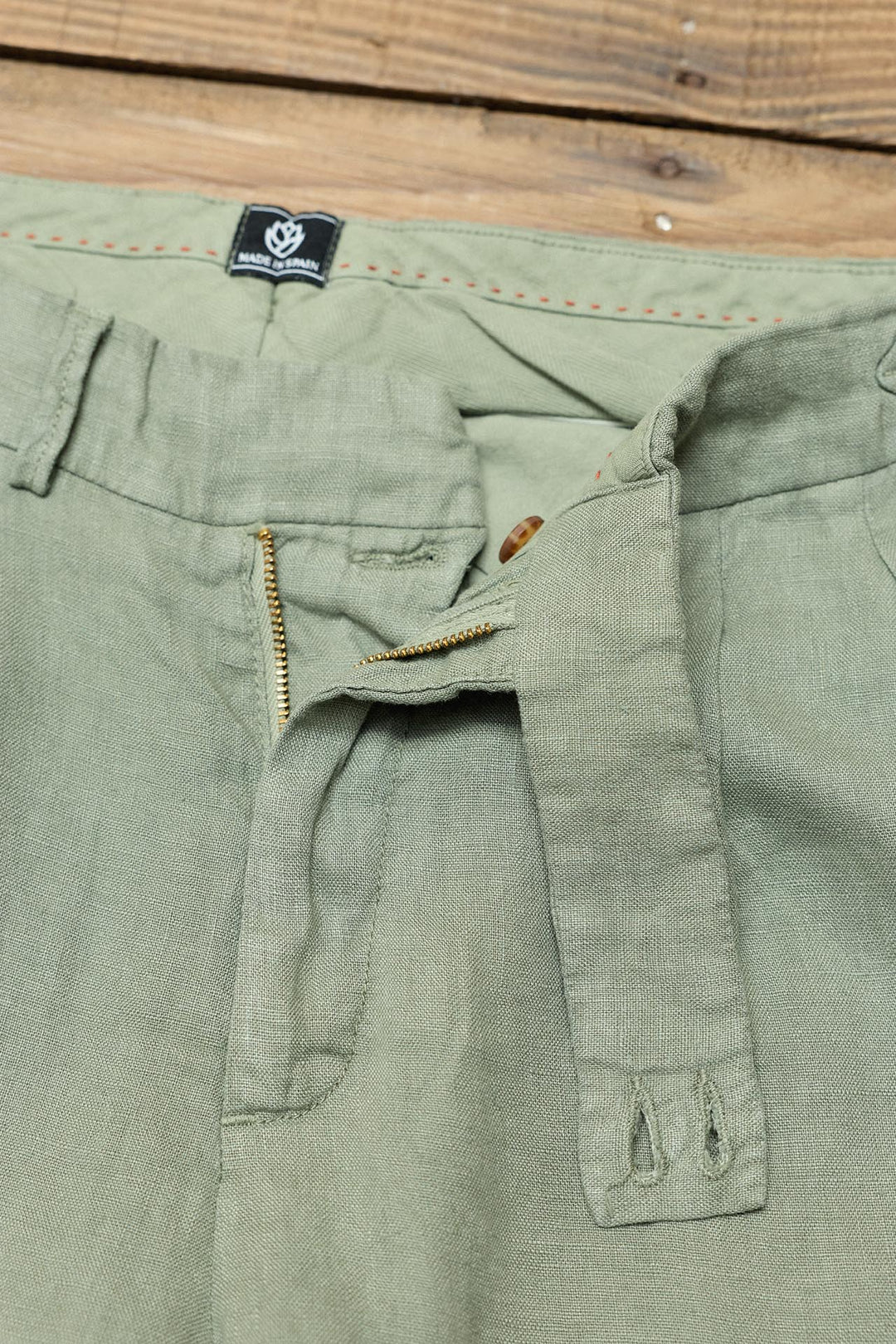 Pantalón Sartorial Lino Verde