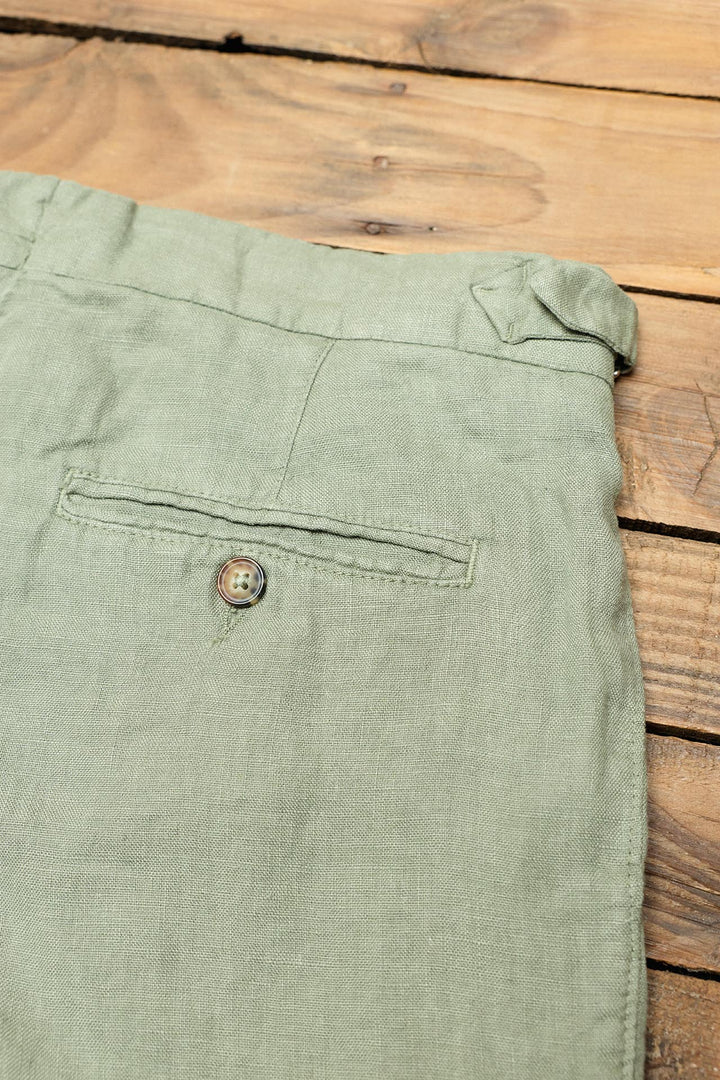 Pantalón Sartorial Lino Verde