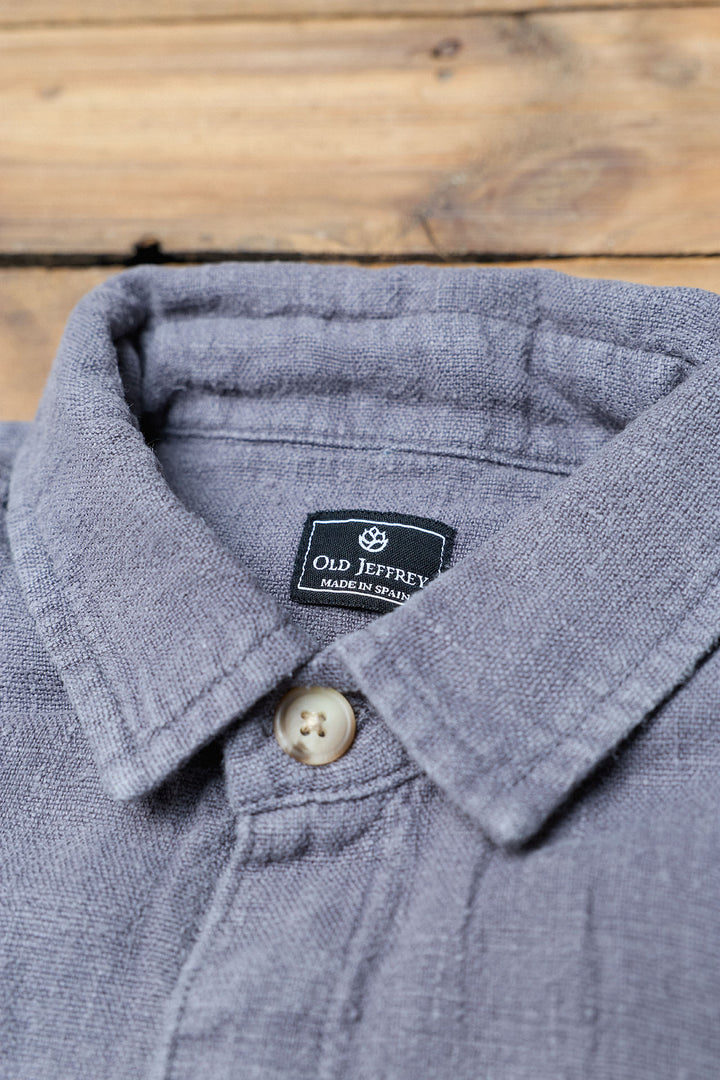 Sobrecamisa Fletcher Lino Cinza
